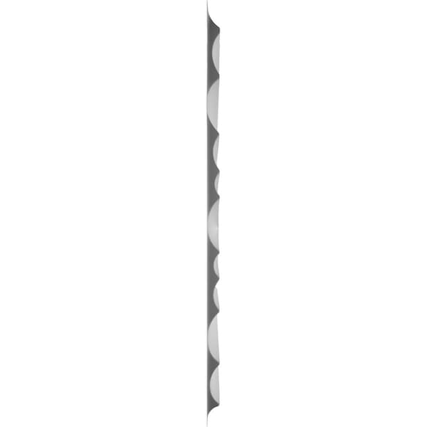 Ekena Millwork Ripple EnduraWall Decorative 3D Wall Panel, White, 19 5/8"W x 19 5/8"H - WP20X20RPWH