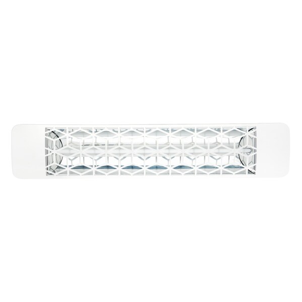 Eurofase 304 SS 39in Single Element 2500W 277V Heater, White, Stella Decor Plate - EF25277W6