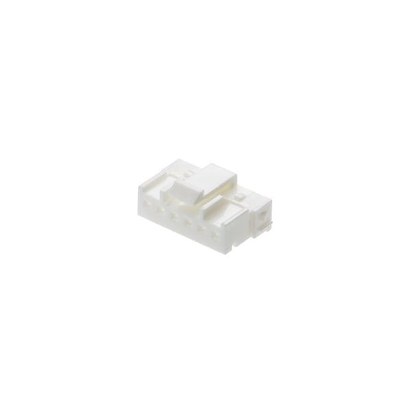 Conector de placa Molex, 6 contactos, 1 fila, hembra, paso de 0.079 pulgadas, terminal de engarce, bloqueo, amarillo - 512160603