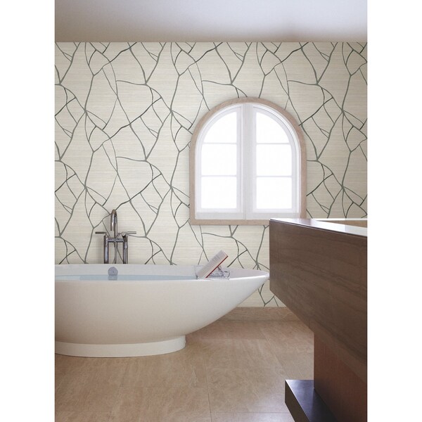 York Wallcoverings Raska Ivory Wallpaper - AG2081