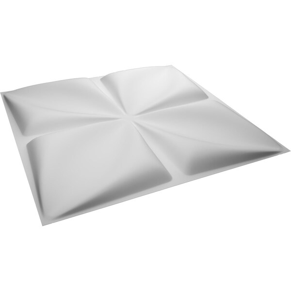 Ekena Millwork 19 5/8in. W x 19 5/8in. H Riley EnduraWall Decor 3D Wall Panel Covers, Total 26.75 Sq. Ft., 10PK - WP20X20RLWH-CASE-10
