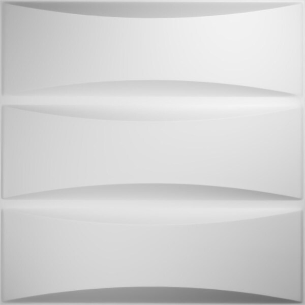 Ekena Millwork 19 5/8in. W x 19 5/8in. H Traditional EnduraWall 3D Wall Panel Covers Total 32.1 Sq. Ft., 12PK - WP20X20TRWH-CASE-12