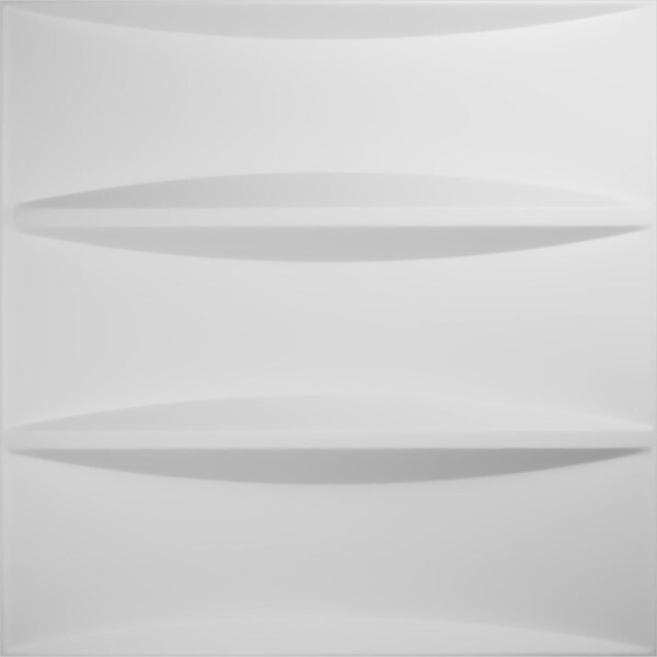 Ekena Millwork 19 5/8in. W x 19 5/8in. H Traditional EnduraWall 3D Wall Panel Covers Total 32.1 Sq. Ft., 12PK - WP20X20TRWH-CASE-12