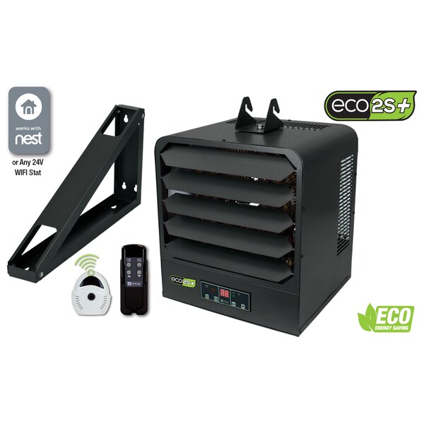King Electric Electric Unit Heater W/ Remote Sensor, 1 Phase, 208V, 12kW - KB2012-1-ECO2S-PLUS-FB
