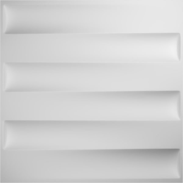 Ekena Millwork 19 5/8in. W x 19 5/8in. H Naomi EnduraWall Decorative 3D Wall Panel Covers, Total 32.1 Sq. Ft., 12PK - WP20X20NAWH-CASE-12
