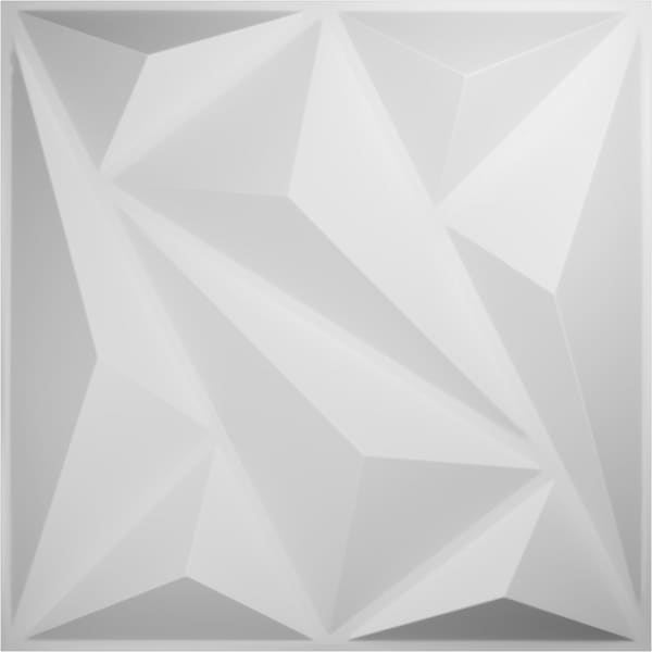 Ekena Millwork 19 5/8in. W x 19 5/8in. H Marquise EnduraWall Decorative 3D Wall Panel, White, 10PK - WP20X20MQWH-CASE-10