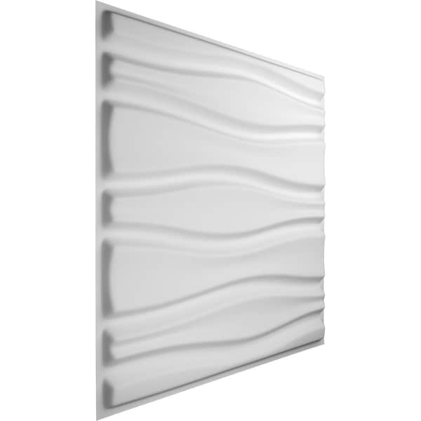 Ekena Millwork 19 5/8in. W x 19 5/8in. H Arlington EnduraWall Decor 3D Wall Panel Covers, Total 32.1 Sq. Ft., 12PK - WP20X20ATWH-CASE-12