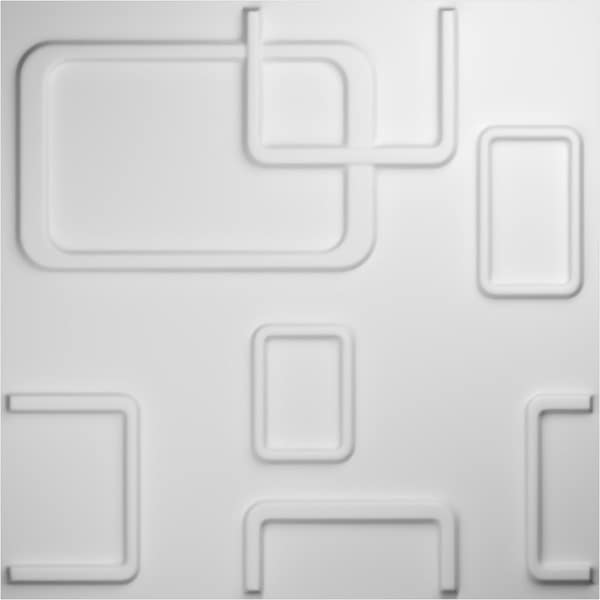 Ekena Millwork 19 5/8in. W x 19 5/8in. H Odessa EnduraWall Decor 3D Wall Panel Covers, Total 26.75 Sq. Ft., 10PK - WP20X20ODWH-CASE-10