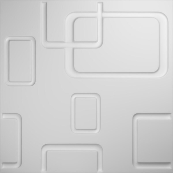 Ekena Millwork 19 5/8in. W x 19 5/8in. H Odessa EnduraWall Decor 3D Wall Panel Covers, Total 26.75 Sq. Ft., 10PK - WP20X20ODWH-CASE-10