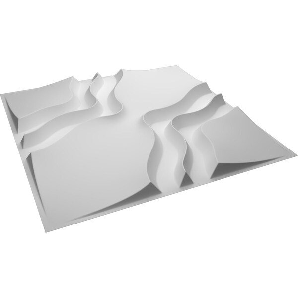 Ekena Millwork 19 5/8in. W x 19 5/8in. H Rogue EnduraWall Decorative 3D Wall Panel Covers, Total 32.1 Sq. Ft., 12PK - WP20X20RGWH-CASE-12