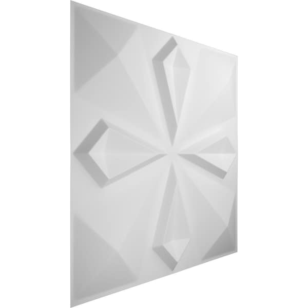 Ekena Millwork 19 5/8in. W x 19 5/8in. H Nikki EnduraWall Decor 3D Wall Panel Covers, Total 26.75 Sq. Ft., 10PK - WP20X20NKWH-CASE-10