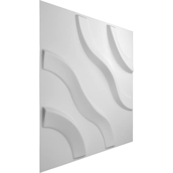 Ekena Millwork 11 7/8in. W x 11 7/8in. H Lane EnduraWall Decorative 3D Wall Panel Covers, Total 9.79 Sq. Ft., 10PK - WP12X12LAWH-CASE-10