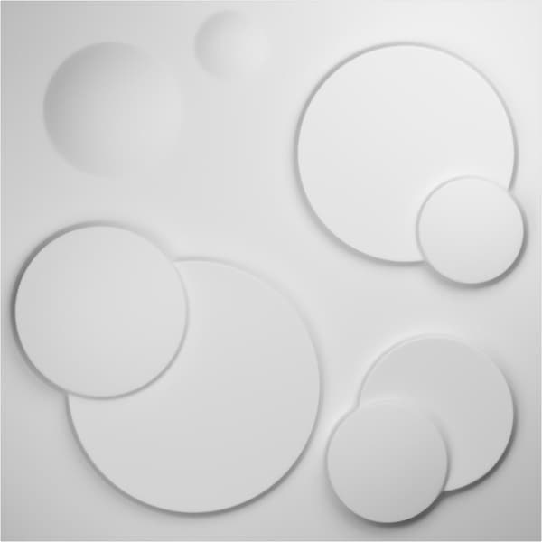 Ekena Millwork 19 5/8in. W x 19 5/8in. H Finley EnduraWall Decor 3D Wall Panel Covers, Total 26.75 Sq. Ft., 10PK - WP20X20FIWH-CASE-10