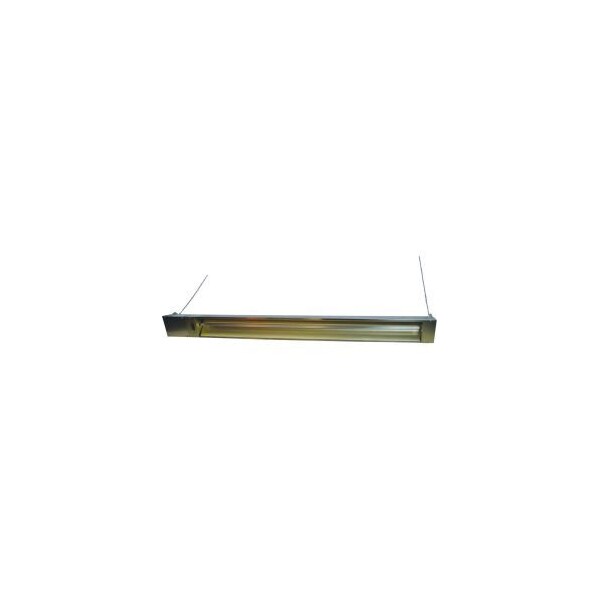Tpi TPI Infrared Spot Heater For Indoor/Outdoor Use, 1500W, 120V, 5-3/8"W x 6-1/2"H, Silver - OCH46120VSSE