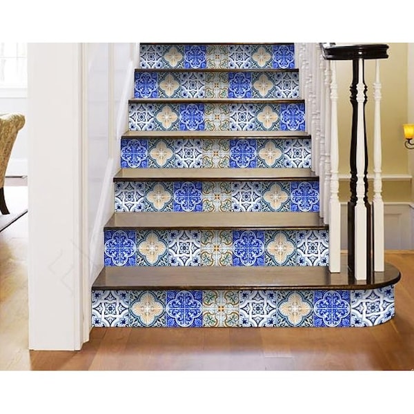 Homeroots 8 x 8 in. Bella Mix Mosaic Yellow Removable Peel & Stick Tiles - 400254