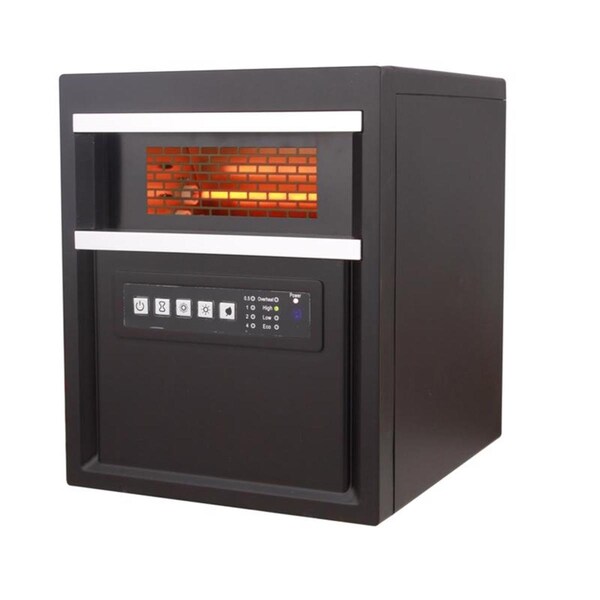 Disciplediscipulo 17 x 14.5 x 12.75 in. Electric Infrared Heater with Remote, Brown - DI3313694