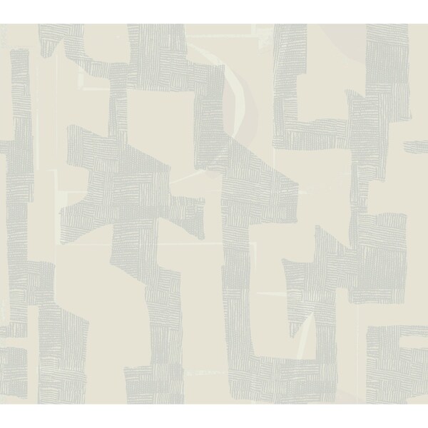 York Wallcoverings Modern Tribal Neutral and Grey Wallpaper - AG2105