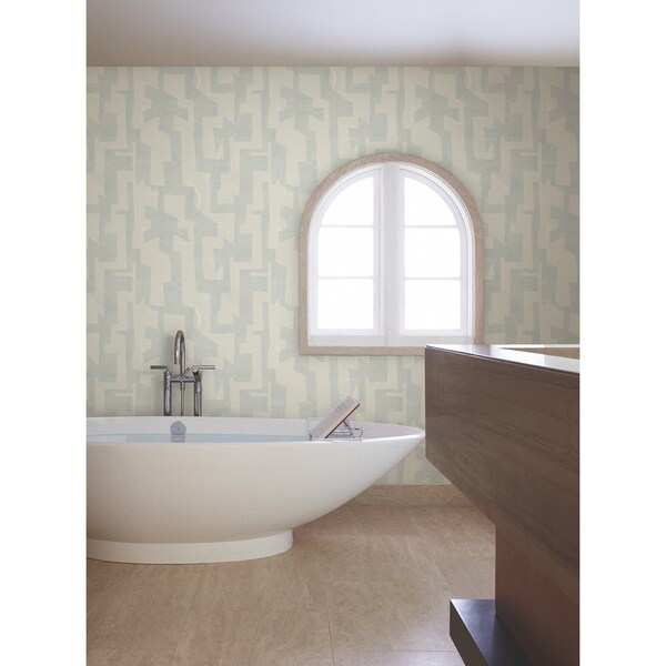 York Wallcoverings Modern Tribal Neutral and Grey Wallpaper - AG2105