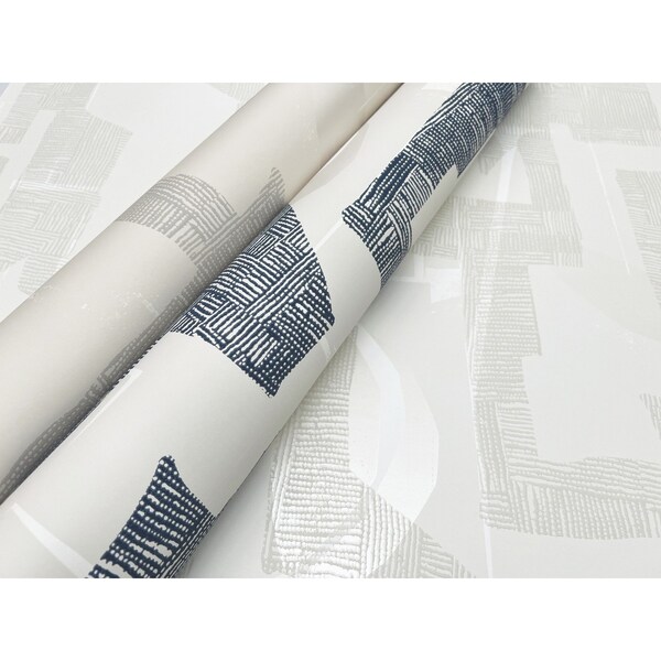 York Wallcoverings Modern Tribal Neutral and Grey Wallpaper - AG2105