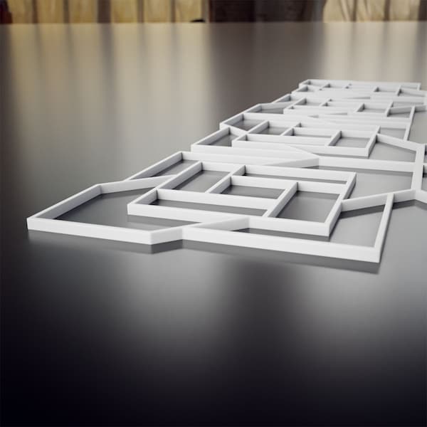 Ekena Millwork Small Loveland Decorative Fretwork Wall Panels in Architectural PVC, 11 3/8"W x 11 3/8"H x 3/8"T - WALP12X12LLD
