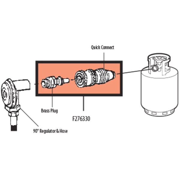 Mr. Heater Mr. Heater 1/4 in. D Brass Propane Coupling Adapter Kit - F276330