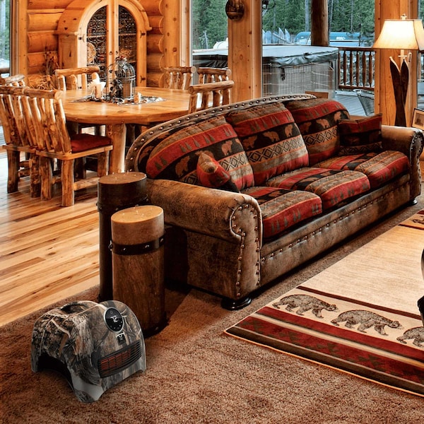 Heat Storm Infrared Space Heater, Floor Style, 1500W, Digital Thermostat, 120V, Portable w/Handle, Camouflage - HS-1500-ISAC
