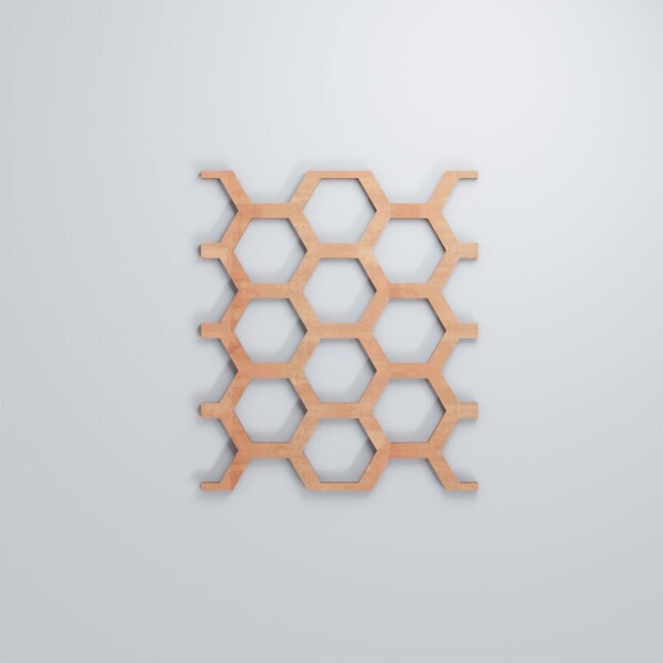 Ekena Millwork Small Westmore Decorative Fretwork Wood Wall Panels, Cherry, 7 1/2"W x 11 3/8"H x 3/8"T - WALW12X12X0375WSTCH