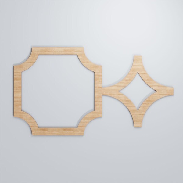 Ekena Millwork Large Anderson Decorative Fretwork Wood Wall Panels, Alder, 42 3/8"W x 23 3/8"H x 3/8"T - WALW24X24X0375ANDAL