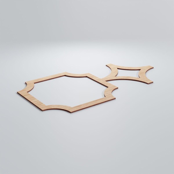Ekena Millwork Large Anderson Decorative Fretwork Wood Wall Panels, Alder, 42 3/8"W x 23 3/8"H x 3/8"T - WALW24X24X0375ANDAL