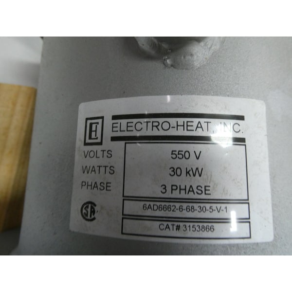 Electro-Heat 3PH 67-1/2IN 30KW 550V-AC IMMERSION HEATER - 3153866