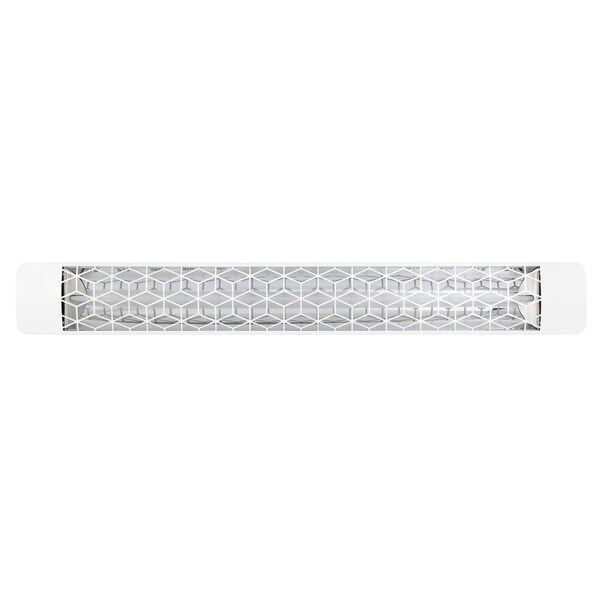 Eurofase 304 SS 61in Single Element 3000W 208V Heater, White, Stella Decor Plate - EF30208W6