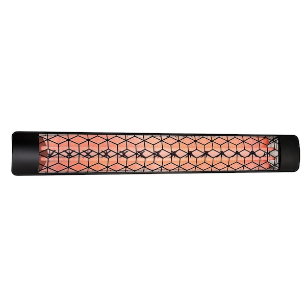 Eurofase SS 61in Dual Element 6000W 208V Heater, Black, Stella Decor Plate - EF60208B6