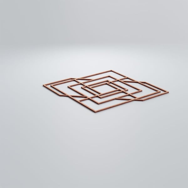 Ekena Millwork Large Norwood Decorative Fretwork Wood Wall Panels, Cherry, 23 3/8"W x 23 3/8"H x 3/8"T - WALW24X24X0375NWDCH