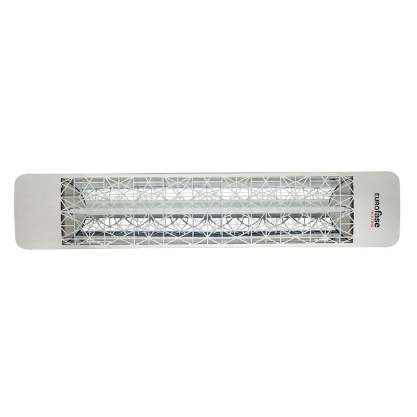 Eurofase 304 SS 39in Single Element 1500W 120V Heater, Stainless Steel, Astra Decor Plate - EF15120S4