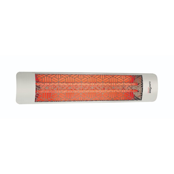 Eurofase SS 39in Dual Element 4000W 208V Heater, Stainless Steel, Mason Decor Plate - EF40208S3