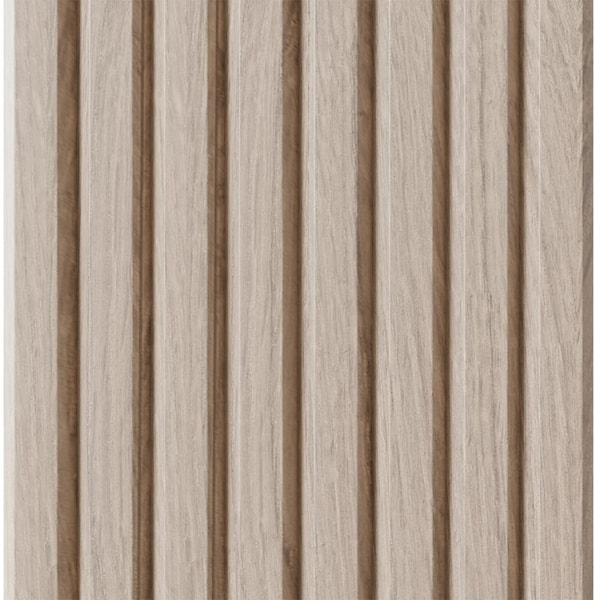 Designs Of Distinction 1-1/2" Tall Bevel Slat Tambour - White Oak (12"W x 96"L) - 011296207WK1