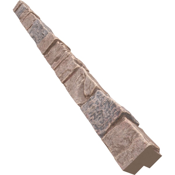 Ekena Millwork Universal Outside Corner for StoneWall Faux Stone Siding Panels - PNUOC03X48OC