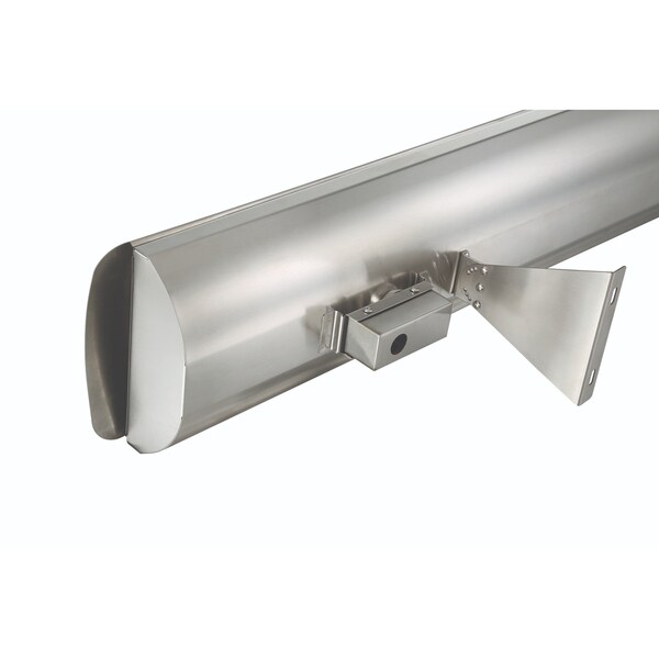 Eurofase SS 39in Dual Element 4000W 240V Heater, Stainless Steel, Astra Decor Plate - EF40240S4