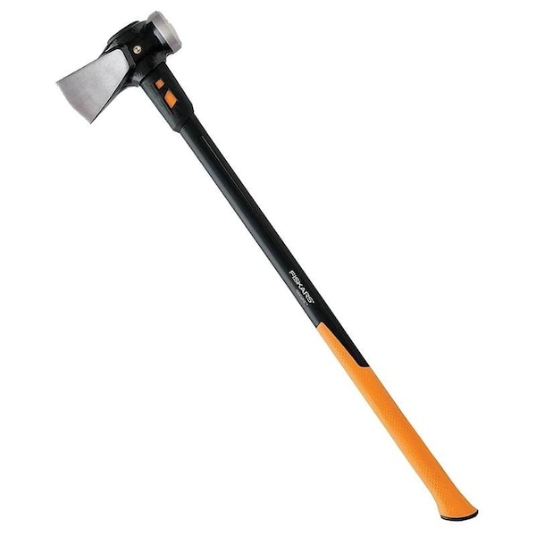 Fiskars IsoCore 7511101001 Wood Splitting Maul, Premium Head, 128 oz Head, Steel Head, Wood Handle - 751110-1003/1