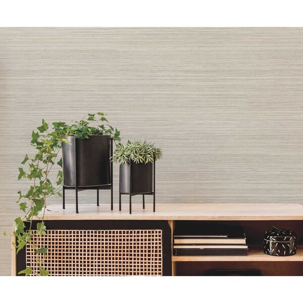York Wallcoverings Fountain Grass Taupe Wallpaper - AG2088