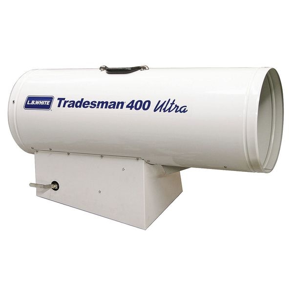 L.B. White Portable Gas Torpedo Heater, Liquid Propane, Direct Spark, 250,000 to 400,000 BtuH, 34 1/2 in L - CP400HUPN21163T