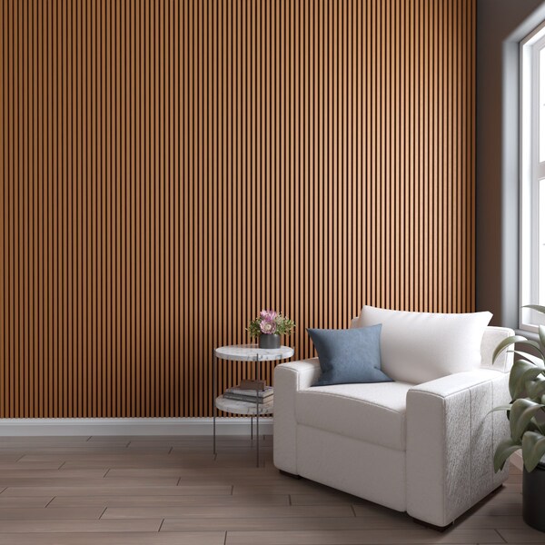 Ekena Millwork AcoustixPro Noise Cancelling Traditional Small Slat Wall Panel - SWA0625X0500TREA
