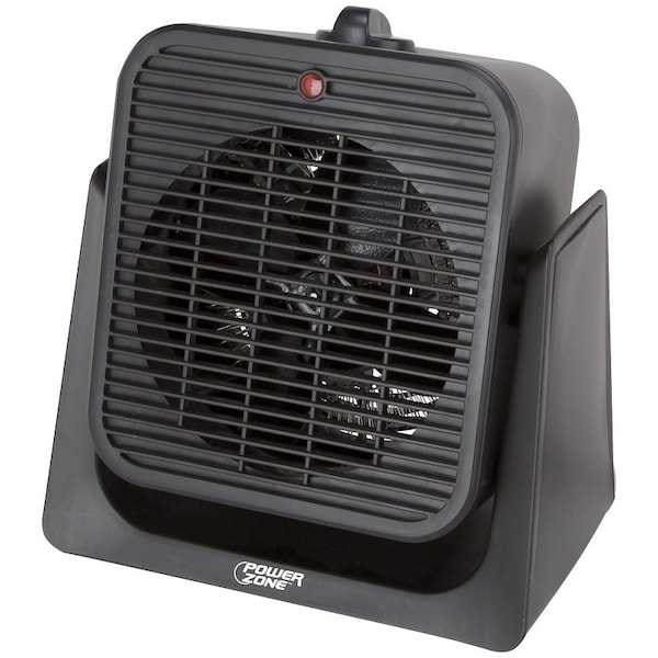 Powerzone 2-Function Heater/Fan, 12.5 A, 120 V, 750/1500 W, 1500 W Heating, Black - SFH-181T
