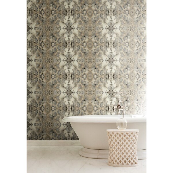 York Wallcoverings Inner Beauty Off White Wallpaper - DN3717