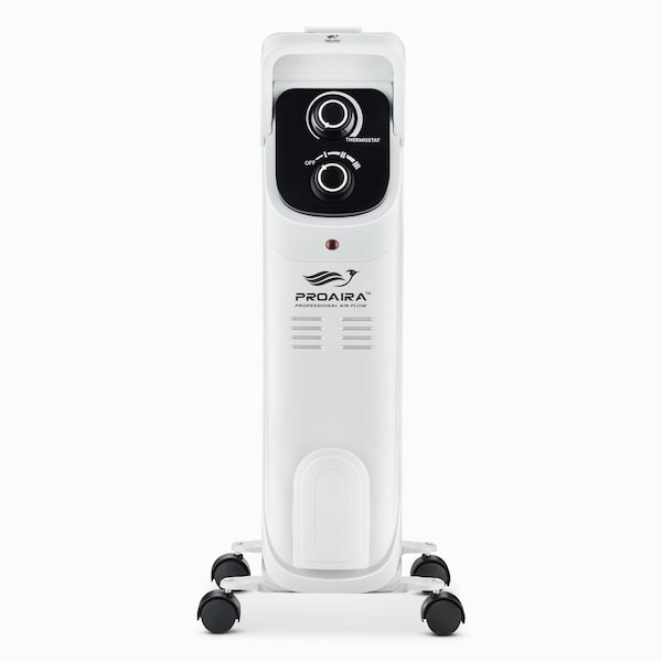Proaira Oil Filled Radiator Heater, 7 Fins, 1500W - HTR100