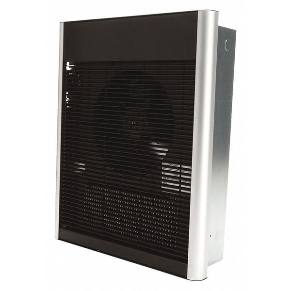 Dayton Recessed Electric Wall-Mount Heater, Recessed or Surface, 3600/4800 W, 208/240V AC, Bronze - 3END7