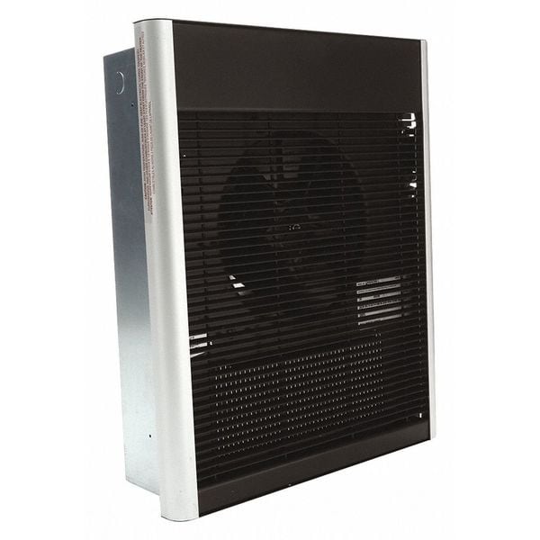 Dayton Recessed Electric Wall-Mount Heater, Recessed or Surface, 4800 W, 208V AC, Bronze - 3END9