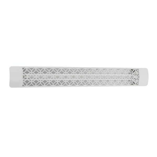 Eurofase SS 61in Dual Element 6000W 480V Heater, White, Clover Decor Plate - EF60480W2