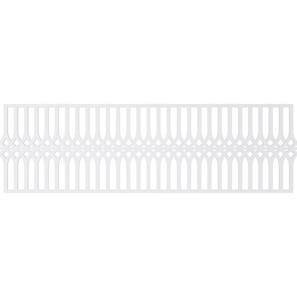 Ekena Millwork Set of Four Panels for 94 1/2"W x 28 1/4"H Cedar Park Fretwork Wainscot Wall Paneling - WPKP14X01X47CRP