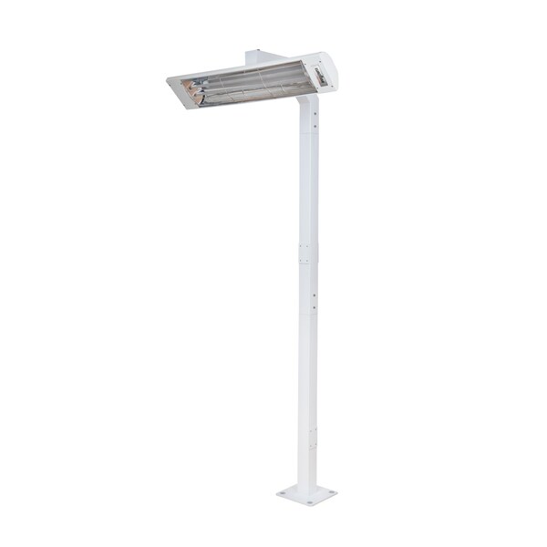 Eurofase 39in 8Ft White Pole Mount With Single Crossbar - EF3908PMW
